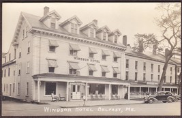 Belfast, Maine RPPC ca. 1920s - Windsor Hotel Real Photo Postcard - £15.60 GBP