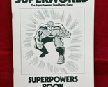 SuperWorld Superpowers Book RPG Role Playing Game 1983 Chaosium UNMARKED - £19.68 GBP