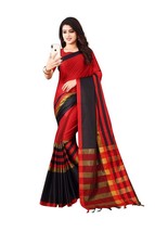 cotton blend Saree with Blouse Piece indian designer sari - $25.38