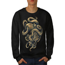 Wellcoda Octopus Tiger Face Animal Mens Sweatshirt,  Casual Pullover Jumper - £23.73 GBP+