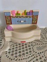 Fisher Price loving family bathroom tub 2008 doll house furniture - £7.95 GBP