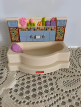 Fisher Price loving family bathroom tub 2008 doll house furniture - $10.14