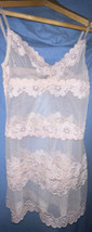Rampage Sheer pink Babydoll Lingerie Lace teddy mesh size M Lovely - £20.80 GBP