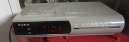 Sony Dream Machine ICF-C340 Gray AM FM Alarm Clock Radio Tested Rare - £17.46 GBP