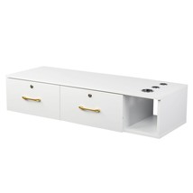 15cm E0 chipboard pitted surface, two drawers and three holes with lock,... - £155.79 GBP