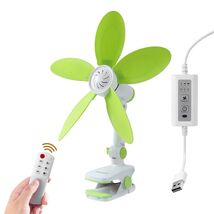 Mengnessly USB Clip-On Fan 9&quot; Remote 3 Speed Timer Adjustable Tilt - $382.24 MXN