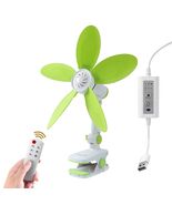 Mengnessly USB Clip-On Fan 9&quot; Remote 3 Speed Timer Adjustable Tilt - $382.24 MXN
