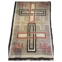 Handmade Antique Natice-American Navajo Rug 3.8&#39; x 6.1&#39; (115cm x 185cm) ... - $1,984.71 CAD