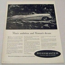1951 Print Ad Buick Roadmaster 2-Door Man&#39;s &amp; Woman&#39;s - £10.85 GBP