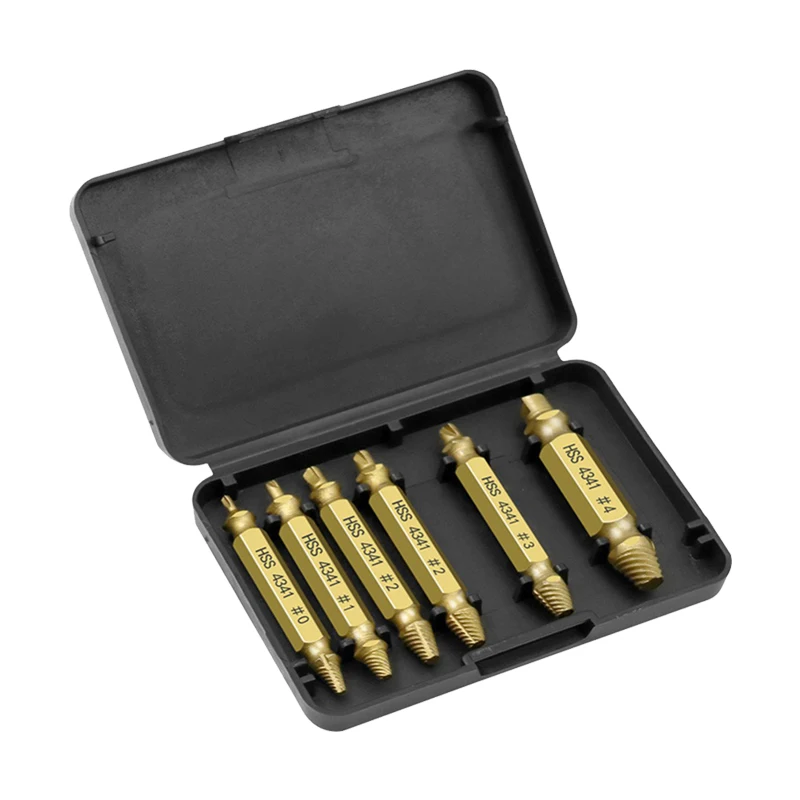6Pcs Screw Extractor Drill Bit Set Bolt Remover St Screws Easily Take Ou... - $164.29