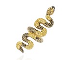 SAZINGG Womens Ring 18K Gold Luxury Saphire Yellow Size UK 7.5 - $609.79