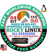 ROCKY 9.6 LINUX OS | 64-BIT | LIVE, FULL BOOT | USB, DVD | MAC, PC | RED... - €5,13 EUR+