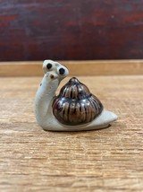 Pottery Snail Figure Fairy Garden Bonsai Pot Decoration Figure Snail - £10.04 GBP