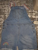 Takepride Women&#39;s Denim Jumpsuit/Overalls Shorts Size XL - £15.98 GBP