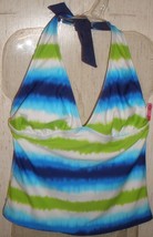 NWT WOMENS xhilaration TANKINI SWIMSUIT TOP   SIZE S - $18.65