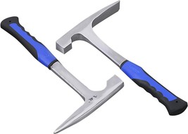 2 Pack Rock Pick Hammer, 30 oz Brick Hammer, Masonry Hammer, All Steel Rock - $55.47