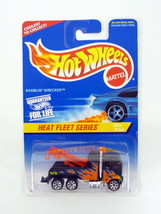 Hot Wheels Ramblin&#39; Wrecker #540 Heat Fleet Series 4/4 Black Die-Cast Truck 1997 - £3.13 GBP