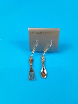 VTG Fork Spoon Earrings Waitress Server Restaurant Jewelry Utensils Silverware - £3.48 GBP