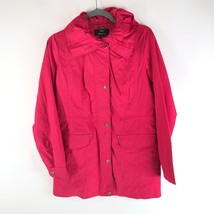 Dennis Basso Water Resistant Anorak Jacket Pockets Collar Pink Size XXS - £15.37 GBP