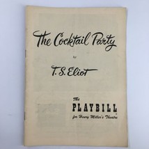 1950 Playbill Henry Miller&#39;s Theatre Alec Guinness in The Cocktail Party - £14.90 GBP
