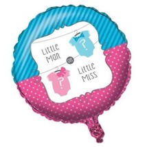 Baby Shower Bow or Bowtie Foil Balloon Gender Reveal Decorations - £8.58 GBP