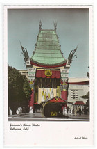 Grauman&#39;s Chinese Theater Hollywood California Color Tinted RPPC postcard - £5.41 GBP