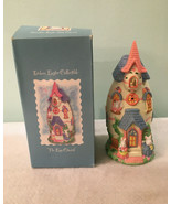 Vtg Deluxe Easter Collectible &quot;The Egg Church&quot; Porcelain House Bunny Spring - £23.59 GBP