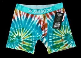 SWAG &quot;TO DYE OR NOT TO DYE&quot; Tie Dye Boxers Smiley Face NWT Men&#39;s - $15.29