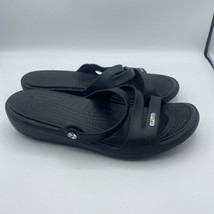 Crocs Women’s Sandals Size 9W Black  - £17.09 GBP