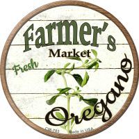 Farmers Market Oregano Novelty Metal Mini Circle Magnet