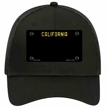 California Black State Novelty Black Mesh License Plate Hat - £23.31 GBP