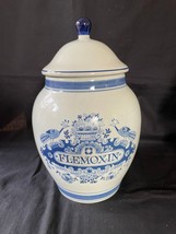 Ancien Hollandais Delft Peint Albarello Pharmacy Pot Marquée Bas - £69.58 GBP