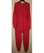 EXCELLENT MENS VINTAGE DUOFOLD RED LONG JOHNS / UNION SUIT  SIZE XL - $734.09 MXN