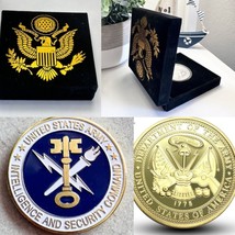 Us Army Intelligence And Security Command Challenge Coin With Velvet Case - $19.79