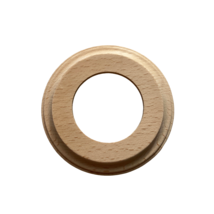 Wooden Single Socket Frame Natural Beige Width 3.9&quot; OLDE WORLDE - $6.02