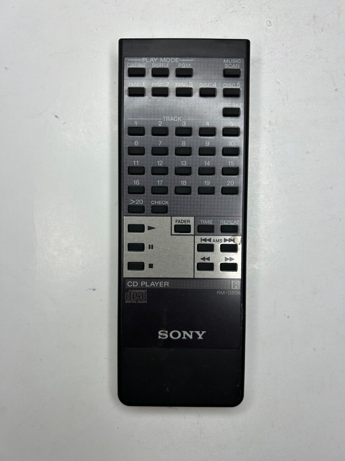 Sony RM-D506 Remote Control OEM for 5 Disc CD Changers CDP-C50 CDP-C505 ...