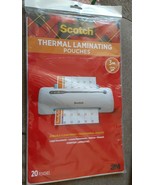Scotch Thermal Laminating Pouches 3 mil 8 1/2 x 14  size 20 pck new package - $12.08 CAD