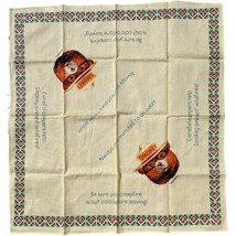 Vintage Smokey the Bear Bandana Hankie Handkerchief Collectible 21 x 20&quot;... - $14.40