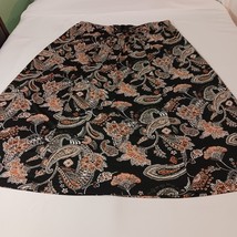 Cato Elastic Waist Women's 14/18W Multicolor Paisley Flower Midi Pull-On Skirt image 8