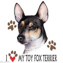 I Love My Toy Fox Terrier Dog Heat Press Transfer For T Shirt Sweatshirt #916a - £5.18 GBP