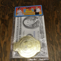 Vintage toy play paper money Imperial  big bucks with large toy  money clip  - $24.70