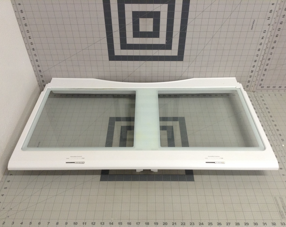 Samsung Refrigerator Crisper Shelf Cover Frame w/Glass DA97-08511B DA97-... - $99.00