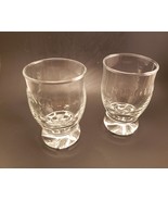Set of 2 Collectible Bar Glass Hpnotiq Clear Rock Bottom Barware Liquor Cocktail