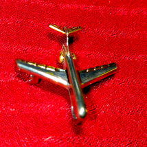 Beautiful silver airplane pendant / brooch - £15.53 GBP