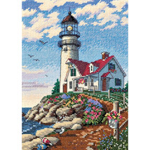 Dimensions/Gold Petite Counted Cross Stitch Kit 5&quot;X7&quot;-Beacon At Rocky Point - £14.81 GBP