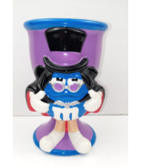 Galerie M&amp;M&#39;s Ceramic Halloween Purple Blue Goblet 3D Blue Vampire M&amp;M H... - £11.26 GBP