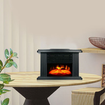Portable Electric Fireplace Space Heater Log 3D Flame Stove Free Standing 1000W - £72.71 GBP