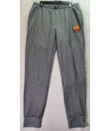 FC Barcelona Joggers Pants Football Men Large Gray Elastic Waist Drawstr... - $17.49