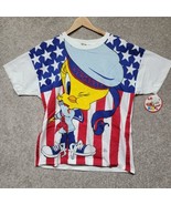 Vintage 1995 Looney Tunes x Freeze Tweety Bird All Over Print Shirt Men’... - €126,34 EUR