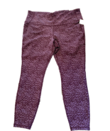 All in Motion Purple Print High Rise 7/8 Legging, Women&#39;s Size XXL, NWT - $15.61 CAD